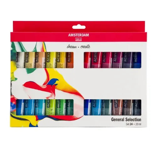 Royal Talens Acrylic Paint General Selection Set - 24 X 20ml