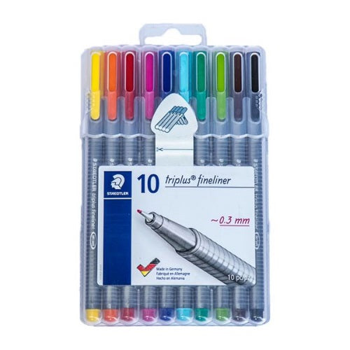 Staedtler Fineliner Triplus 0.3mm - 10 Pieces