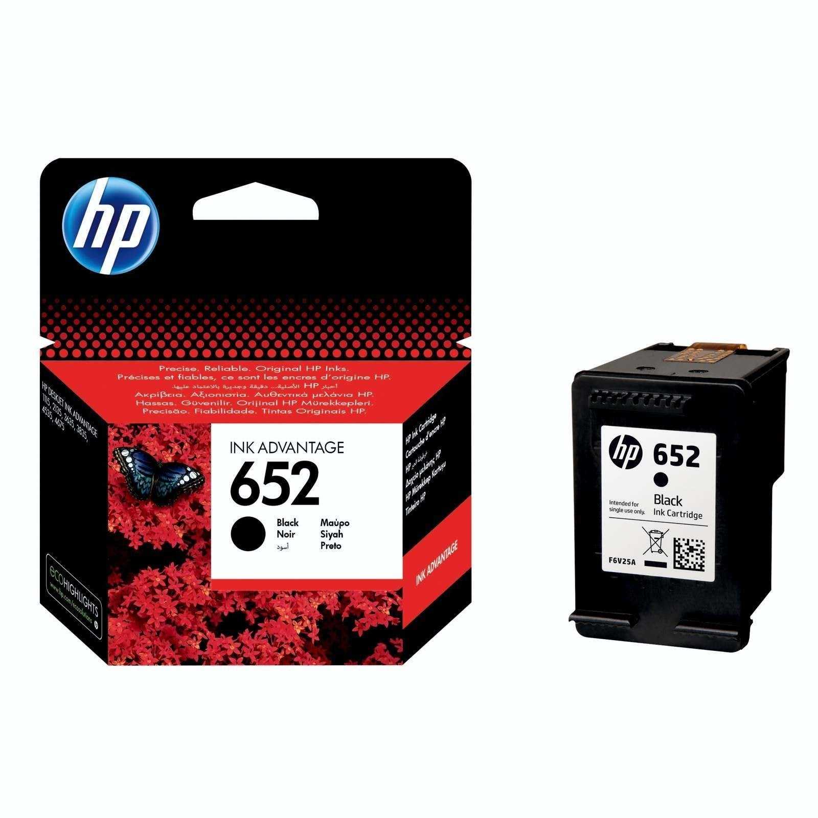 HP INKJET CARTRIDGE 652 BLACK