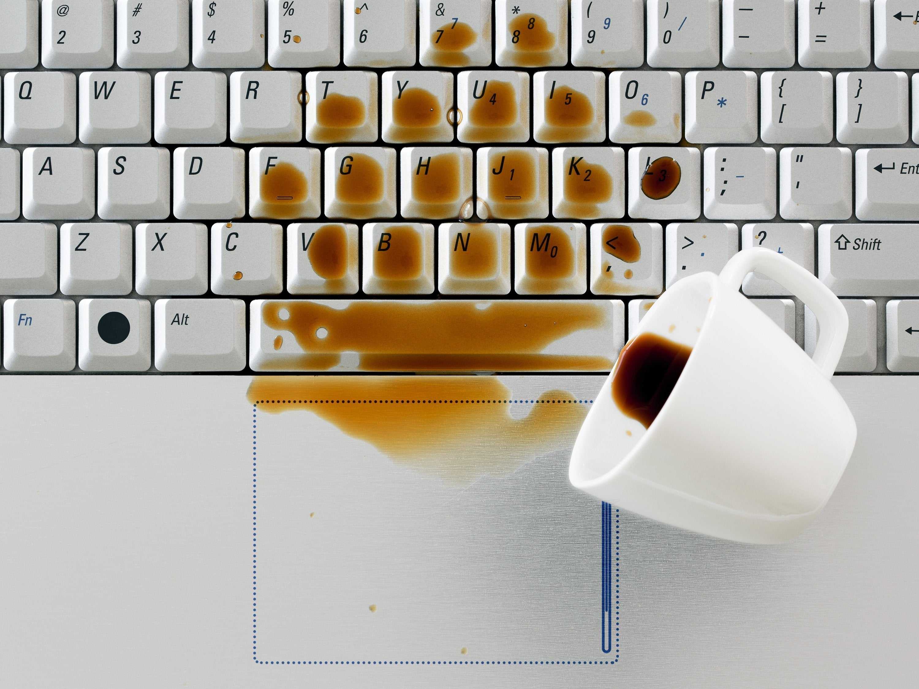 What you should do when liquid spills on your laptop