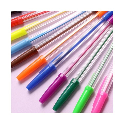 12 Pieces Multi-Coloured Ballpoint Pens