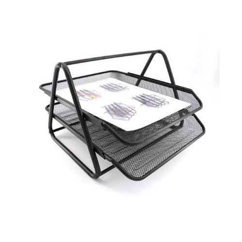 Document File Tray- 2Tiers black