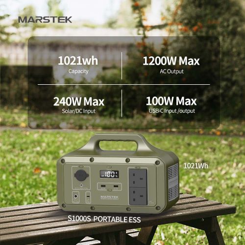 Marstek S1000S Solar Generator Power Station 1200w 1021Wh 278000mAh