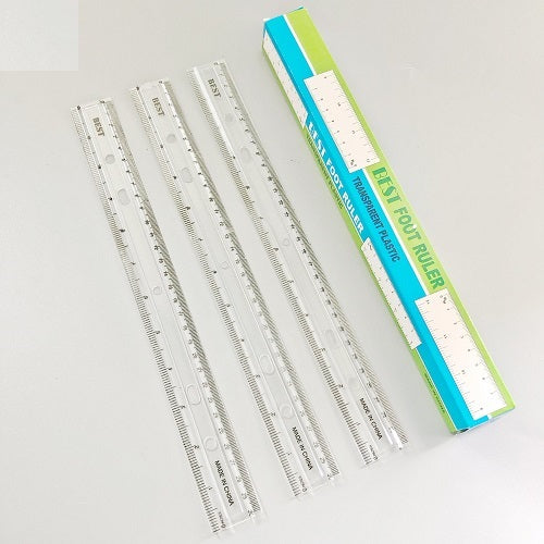 Transparent Plastic Ruler - 30cm