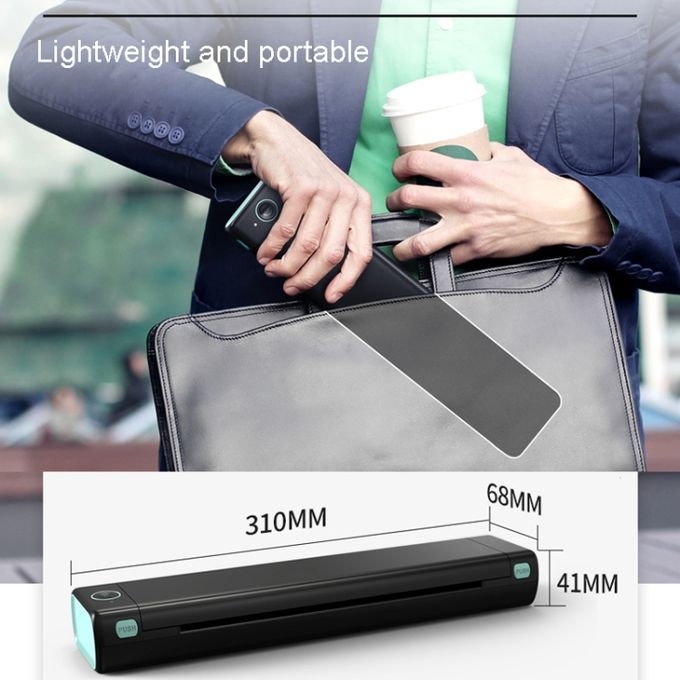 Mobile Wireless Inkless M08f Bluetooth A4 Thermal Printer