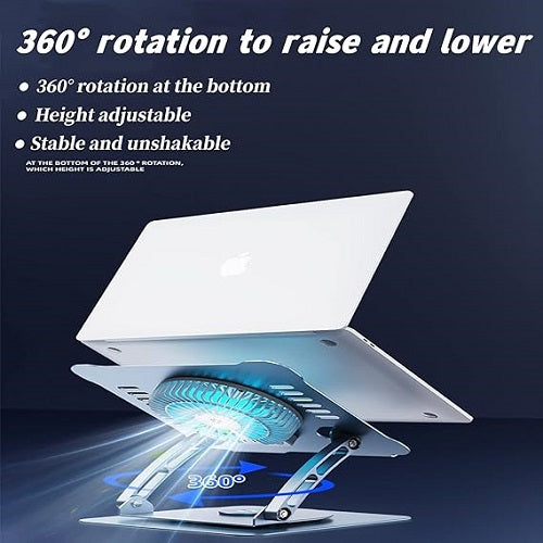 Adjustable Laptop Stand V5.1 Electric Fan