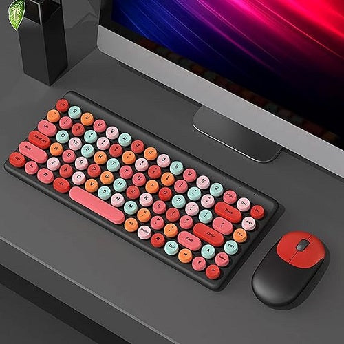 2.4G Colorful Wireless Keyboard with Mouse