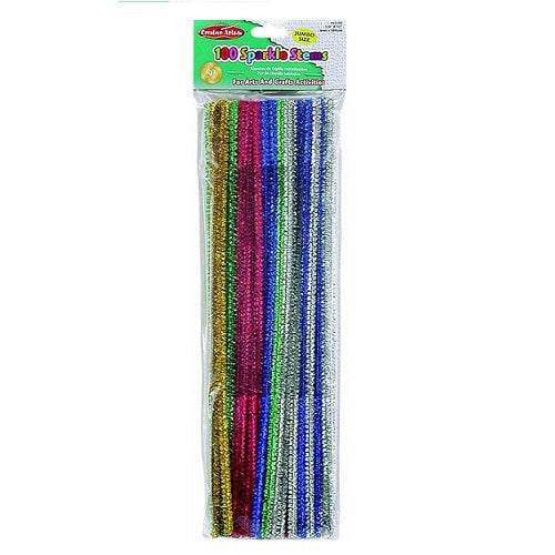 100pcs Stems with Sparkles Assorted Colors