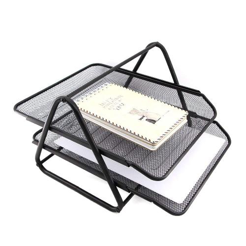 Document File Tray- 2Tiers black