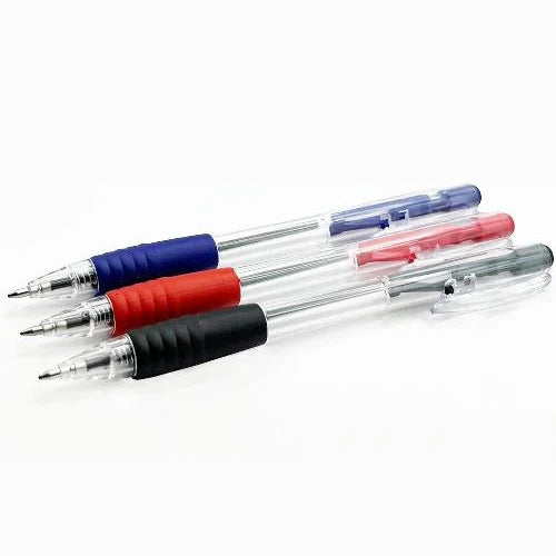 8 Ballpoint Pens Set Soft Non-Slip Grip Medium Ball Point Pen Biros@vanaplus