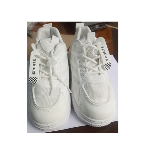 Boys Lace Up Knit White Canvas @ Vanaplus Ventures | Stationeries, Computer Accessories and Art Materials 