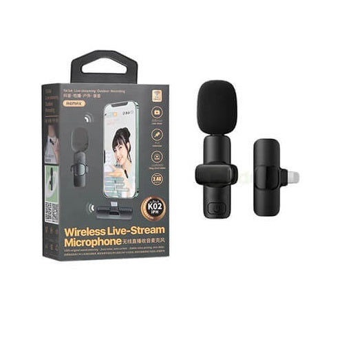 Remax K02 Wireless Live Stream Microphone for Iphone