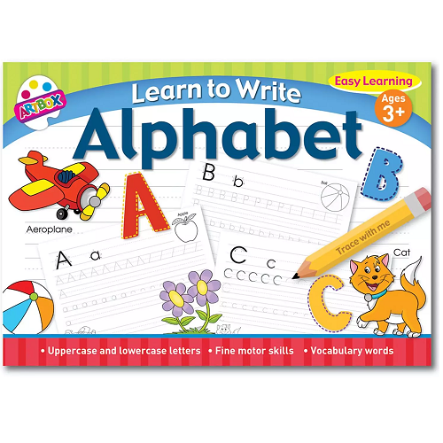 Learn to Write Alphabet Letters Book - 26 Pages