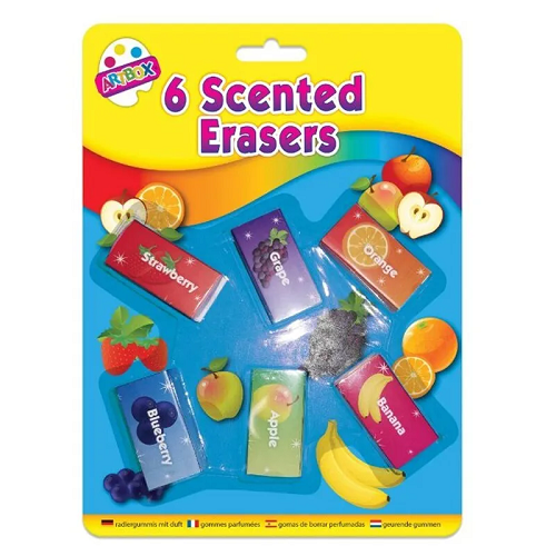 Scented Erasers - 6 Pieces