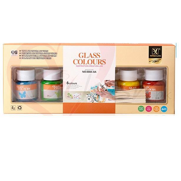 25ml Glass Paint Launuka - 6 kwalabe