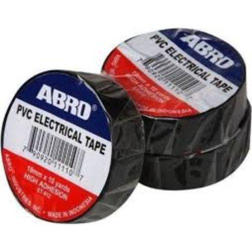 BLACK PVC ELECTRICAL TAPES - 10 ROLLS