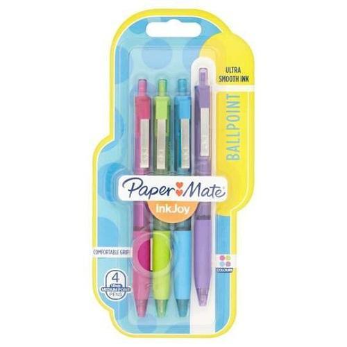 Papermate Inkjoy 300Rt Assorted Colours 4 Pack